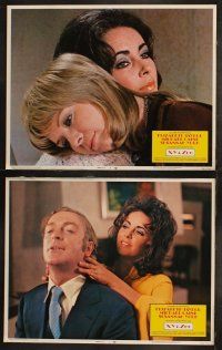 5t648 X Y & ZEE 8 LCs '71 Elizabeth Taylor, Michael Caine, Susannah York, Zee & Co.