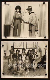 5w921 COFFY 2 8x10 stills '73 great images of sexy Pam Grier & cast in blaxploitation classic!