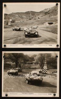 5w926 DEVIL'S HAIRPIN 2 8x10 stills '57 great car racing images, directed by Cornel Wilde!