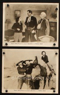 5w975 RIDING SPEED 2 8x10 stills '34 cool cowboy western images with Buffalo Bill Jr.!