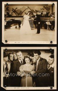 5w984 SOMETHING TO SING ABOUT 2 8x10 stills '37 Evelyn Daw, great portrait of James Cagney in tux!