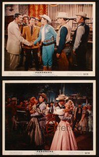 5w188 PARDNERS 2 color 8x10 stills '56 great images of cowboys Jerry Lewis & Dean Martin!