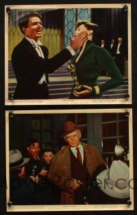 5w192 STAR IS BORN 2 color 8x10 stills '54 James Mason, Judy Garland, Bickford, classic!