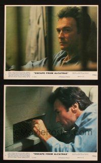 5w172 ESCAPE FROM ALCATRAZ 2 8x10 mini LCs '79 Clint Eastwood thinking of breaking out!