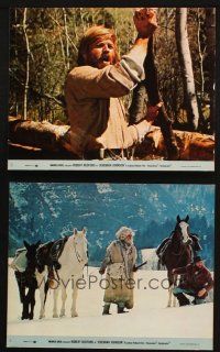 5w179 JEREMIAH JOHNSON 2 8x10 mini LCs '72 Robert Redford, Will Geer, directed by Sydney Pollack!