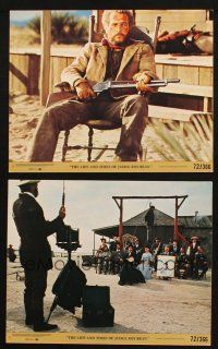 5w183 LIFE & TIMES OF JUDGE ROY BEAN 2 8x10 mini LCs '72 John Huston, Paul Newman, Bisset!