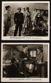 5w823 CASABLANCA 3 8x10 stills R75 Humphrey Bogart, Ingrid Bergman, Michael Curtiz classic!