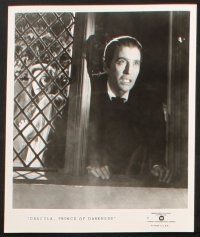 5w493 DRACULA PRINCE OF DARKNESS 7 TV 8x10 stills R70s great images of evil vampire Christopher Lee