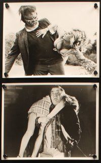 5w650 DRACULA VS. FRANKENSTEIN 7 8x10 stills '71 Lon Chaney Jr., wacky monster images!