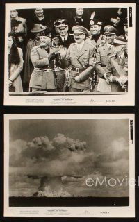 5w653 FAREWELL TO YESTERDAY 5 8x10 stills '50 World War II images, Hitler, Mussolini, Iwo Jima!