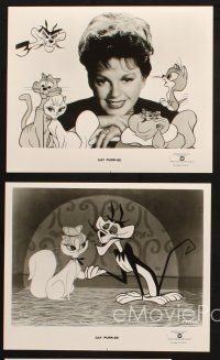 5w662 GAY PURR-EE 5 TV 8x10 stills R80s Judy Garland, Robert Goulet, Red Buttons, cartoon cats!