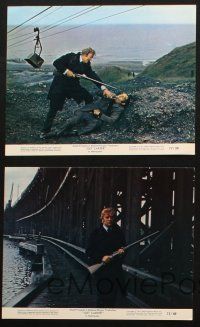 5w082 GET CARTER 5 color 8x10 stills '71 great images of assassin Michael Caine w/ shotgun!