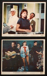 5w030 IT STARTED IN NAPLES 8 color 8x10 stills '60 images of Clark Gable & sexiest Sophia Loren!