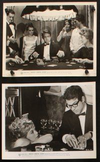 5w563 KALEIDOSCOPE 6 8x10 stills '66 Warren Beatty, Susannah York, international gambling!