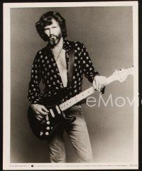 5w950 KRIS KRISTOFFERSON 2 8x10 stills '77 cool images with guitar and on stage from A Star is Born