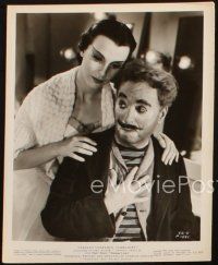 5w955 LIMELIGHT 2 8x10 stills '52 aging Charlie Chaplin & pretty young Claire Bloom!