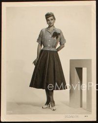 5w957 LUCILLE BALL 2 8x10 stills '50s the star in wardrobe test shots from The Long, Long Trailer!