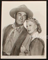 5w863 MAN IN THE SADDLE 3 8x10 stills '51 cowboy Randolph Scott in western action, Joan Leslie!