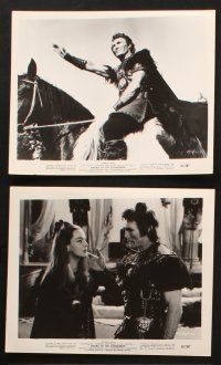 5w227 SWORD OF THE CONQUEROR 24 8x10 stills '62 great images of barbarian Jack Palance, Guy Madison