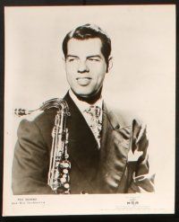 5w725 TEX BENEKE 5 8x10 music publicity stills '40s cool images of the musician with his saxophone!