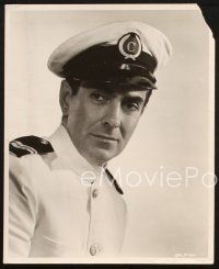 5w996 TYRONE POWER 2 8x10 stills '50s in uniform from Abandon Ship and in I'll Never Forget You!