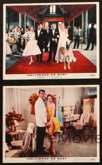 5w085 HOLLYWOOD OR BUST 5 color 8x10 stills '56 Dean Martin & Jerry Lewis, Anita Ekberg, Crowley!