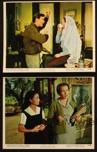 5w122 TWO LOVES 4 color 8x10 stills '61 Shirley MacLaine, Laurence Harvey, Jack Hawkins!