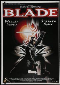 5x688 BLADE Italian commercial poster '98 Stephen Dorff, cool image of vampire Wesley Snipes!