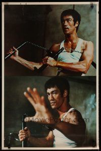 5x690 BRUCE LEE commercial poster '74 great images of kung fu master w/nunchucks!