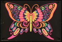 5x692 BUTTERFLY Canadian commercial poster '70s trippy psychedelic art!