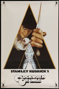 5x701 CLOCKWORK ORANGE commercial poster '72 Kubrick classic, Castle art of Malcolm McDowell!