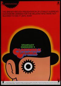5x702 CLOCKWORK ORANGE English commercial poster '98 Kubrick, Malcolm McDowell, David Pelham art!