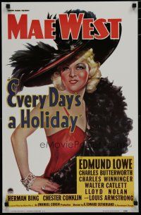 5x718 EVERY DAY'S A HOLIDAY commercial poster '77 Mae West does him wrong all over again!
