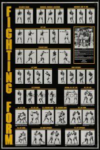 5x720 FIGHTING FORM commercial poster '91 images of boxing punches & techniques!