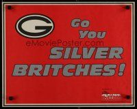 5x728 GO YOU SILVER BRITCHES commercial poster '70s University of Georgia Bulldogs!