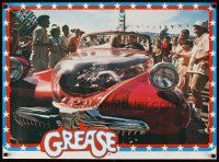 5x732 GREASE Italian commercial poster '78 John Travolta & Olivia Newton-John in custom car!