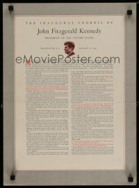 5x746 JOHN F. KENNEDY commercial poster '60s inaugural address of the former President!