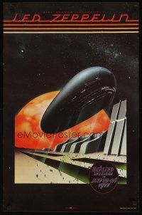 5x752 LED ZEPPELIN: OAKLAND STADIUM commercial poster '80s really cool sci-fi art!