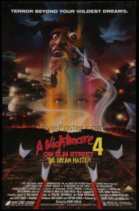 5x766 NIGHTMARE ON ELM STREET 4 commercial poster '89 art of Englund as Freddy by Matthew Peak!