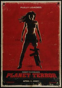 5x774 PLANET TERROR commercial poster '07 Rodriguez, Grindhouse, sexy Rose McGowan w/gun leg!