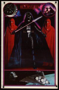 5x781 RETURN OF THE JEDI commercial poster '83 George Lucas classic, full-length Darth Vader art!