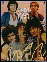 5x785 ROLLING STONES commercial poster '82 Mick Jagger, Keith Richards, Watts, Bill Wyman!