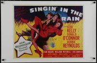 5x793 SINGIN' IN THE RAIN commercial poster '83 art of Gene Kelly, O'Connor & Debbie Reynolds!