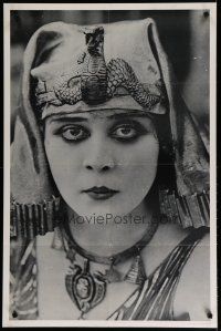 5x813 THEDA BARA commercial poster '70s great image of silent star in Egyptian style headdress!