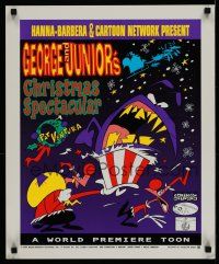 5x226 GEORGE & JUNIOR'S CHRISTMAS SPECTACULAR tv poster '95 wacky artwork from animated series!