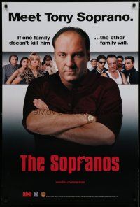 5x655 SOPRANOS TV video poster '99 James Gandolfini as Tony Soprano, Steve Van Zandt!