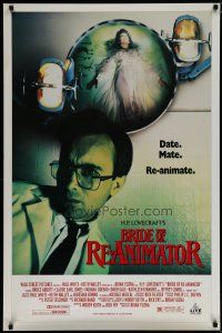 5x616 BRIDE OF RE-ANIMATOR video poster '90 H.P. Lovecraft horror, date, mate, re-animate!