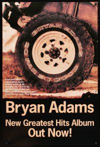5x304 BRYAN ADAMS 24x36 music poster '93 So Far So Good, image of tire on 4WD vehicle!