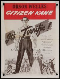 5x474 CITIZEN KANE special 19x25 R60s some called Orson Welles a hero, others called him a heel!