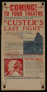 5x479 CUSTER'S LAST FIGHT 2-sided special 9x18 R25 50th Anniversary Last Stand at Little Big Horn!